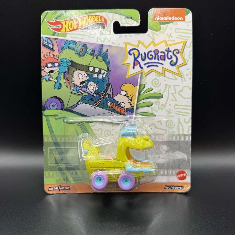 Hot Wheels Premium Pop Culture Reptar Wagon Mattel Real Riders Metal Nickelodeon